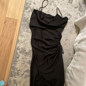 Zara basic black dress